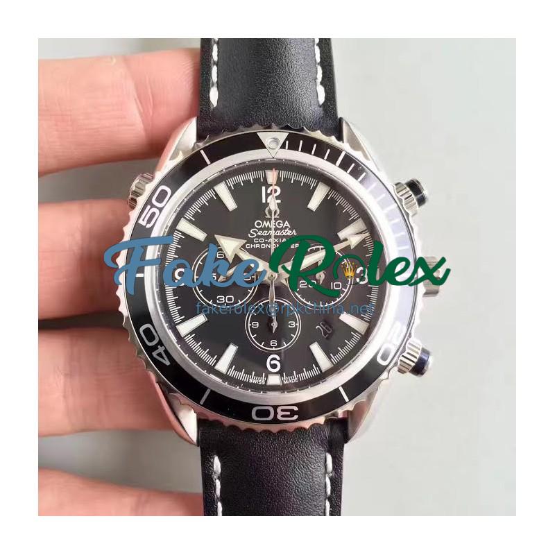 Replica Omega Seamaster Planet Ocean 600 M Co-Axial Chronograph 2210.51.00 N Stainless Steel Black Dial Swiss ETA 7750