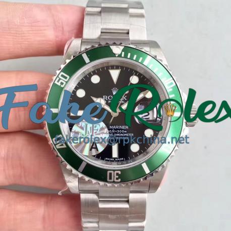 Replica Rolex Submariner Date 16610LV 50TH Anniversary JF Stainless Steel Black Dial swiss 2836-2