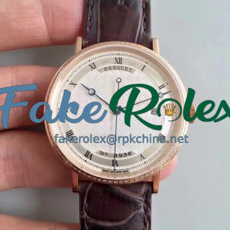 Replica Breguet Classique 5177 FK Rose Gold Silver Dial Swiss Caliber 777Q