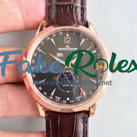 Replica Jaeger-LeCoultre Master Calendar 1552520 BF Rose Gold Black Dial Swiss Caliber 866/1