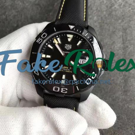 Replica Tag Heuer Aquaracer Calibre 5 WAY218A.FC6362 MK Black Titanium Black Dial Swiss 2824-2