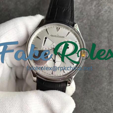 Replica Jaeger-LeCoultre Master Ultra Thin Reserve de Marche 1378420 MG Stainless Steel Silver Dial Swiss Caliber 938