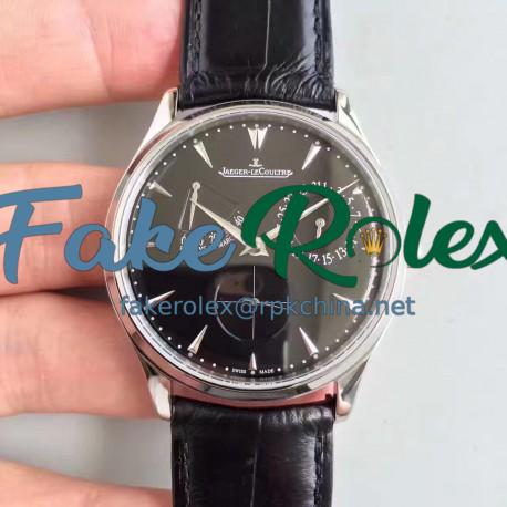 Replica Jaeger-LeCoultre Master Ultra Thin Reserve de Marche 1378480 ZF Stainless Steel Black Dial Swiss Caliber 938