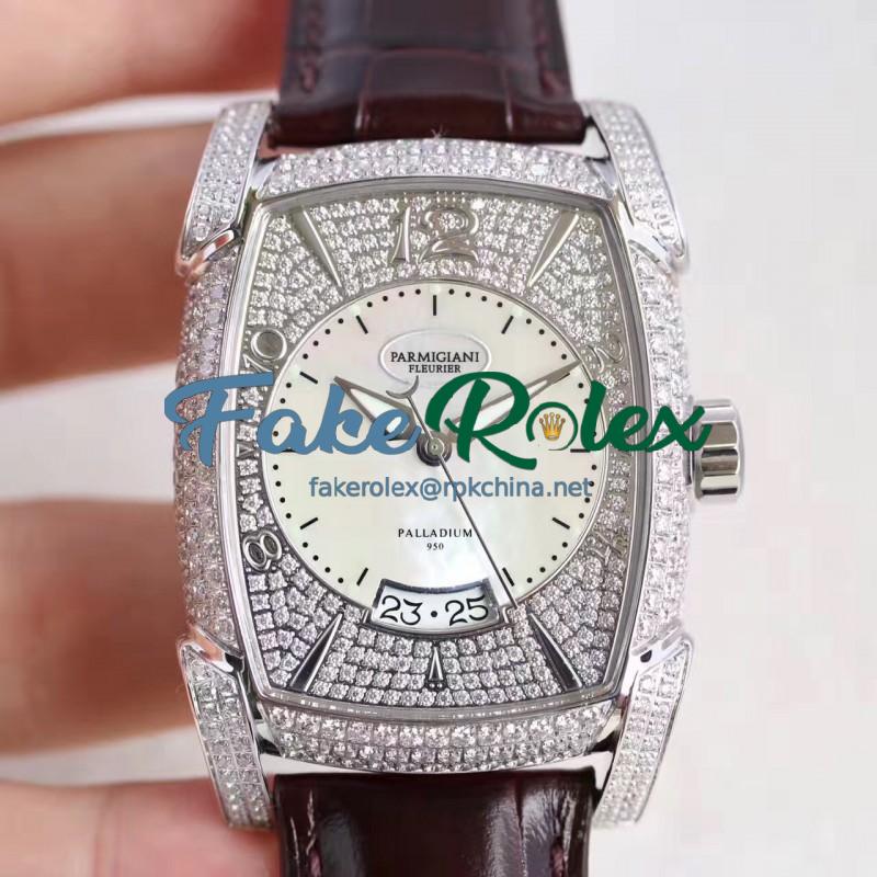 Replica Parmigiani Fleurier Kalpa Grande PFC124.0000300 AF Stainless Steel & Diamonds Diamond Dial Swiss PF331