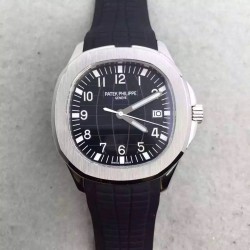 Replica Patek Philippe Aquanaut Jumbo 5167A-001 MK Stainless Steel Black Dial Swiss 324SC