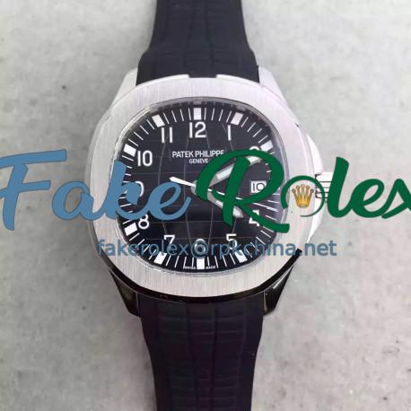 Replica Patek Philippe Aquanaut Jumbo 5167A-001 MK Stainless Steel Black Dial Swiss 324SC