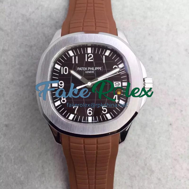 Replica Patek Philippe Aquanaut Jumbo 5167A-001 MK Stainless Steel Brown Dial Swiss 324SC