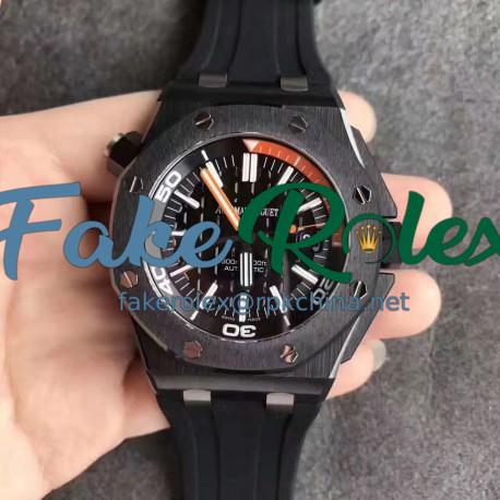 Replica Audemars Piguet Royal Oak Offshore Diver 15707CE.OO.A002CA.01 N Black Ceramic Black & Orange Dial Swiss 3120