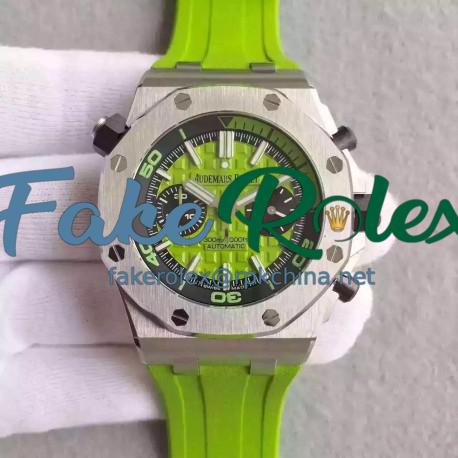 Replica Audemars Piguet Royal Oak Offshore Diver Chronograph 26703ST.OO.A038CA.01 JF Stainless Steel Green Dial Swiss 3124