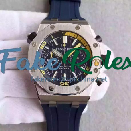 Replica Audemars Piguet Royal Oak Offshore Diver Chronograph 26703ST.OO.A027CA.01 JF Stainless Steel Blue Dial Swiss 3124