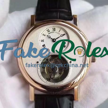 Replica Breguet Classique Complications Tourbillon 5357BA/1B/9V6 AX Rose Gold White Dial Swiss Tourbillon