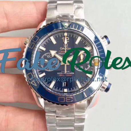 Replica Omega Seamaster Planet Ocean 600M Chronograph 215.30.46.51.03.001 JH Stainless Steel Blue Dial Swiss 9900