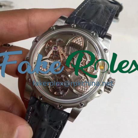 Replica Antoine Preziuso Tourbillon of Tourbillons LE Stainless Steel Silver Skeleton Dial Swiss Caliber AFP-TTR-3X