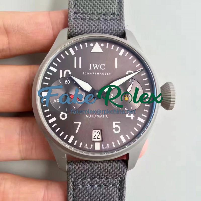 Replica IWC Big Pilot Patrouille Suisse IW500910 ZF Stainless Steel Blasted Anthracite Dial Swiss 51011