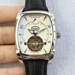 Replica Parmigiani Fleurier Kalpa Grande Tourbillon BM Stainless Steel White Dial Swiss Tourbillon