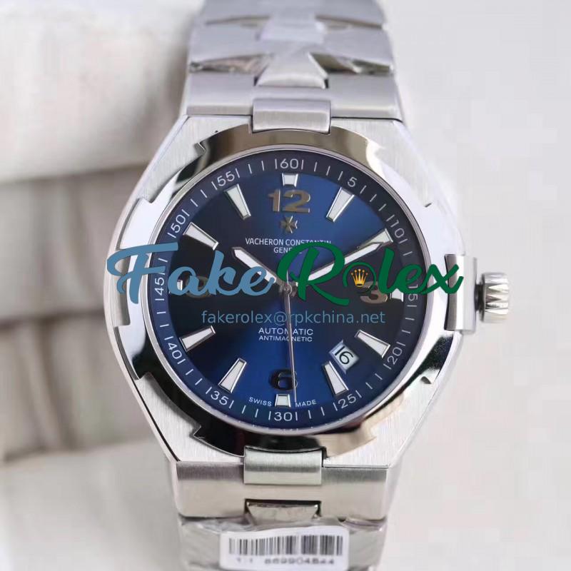 Replica Vacheron Constantin Overseas 47040 N Stainless Steel Blue Dial Swiss 2824-2