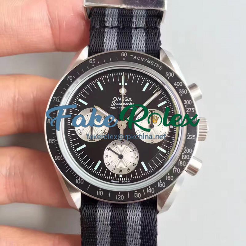 Replica Omega Speedmaster Moonwatch Speedy Tuesday 1978 311.32.42.30.01.001 JH Stainless Steel Black Dial Swiss 1861