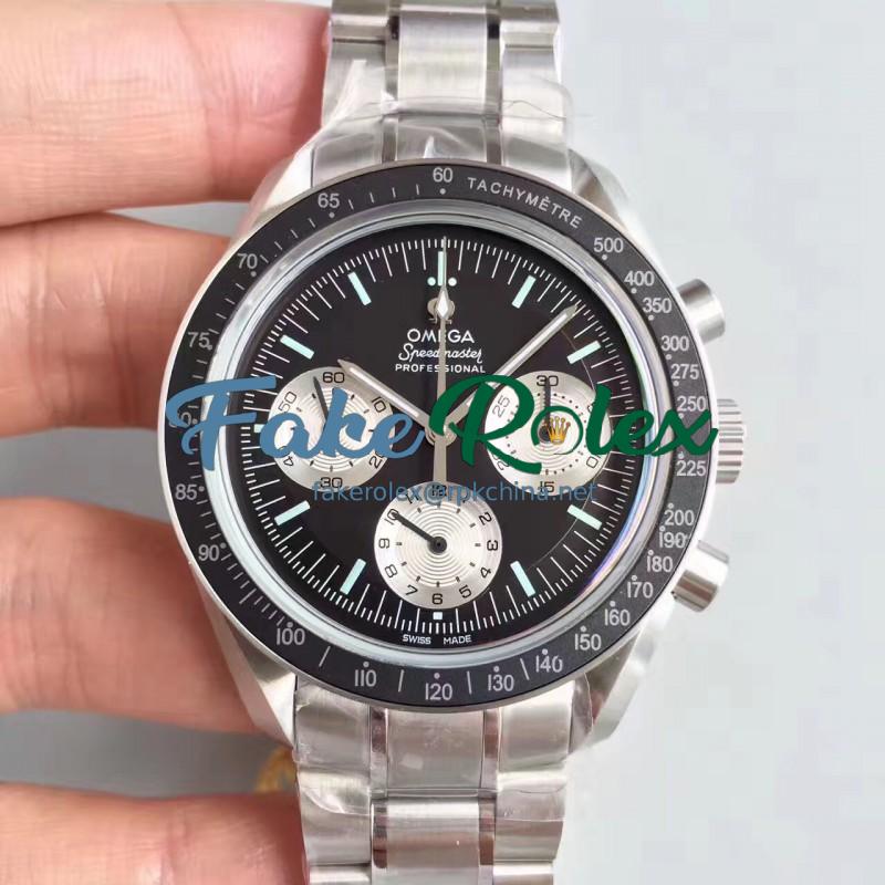 Replica Omega Speedmaster Moonwatch Speedy Tuesday 1978 311.32.42.30.01.001 JH Stainless Steel Black Dial Swiss 1861