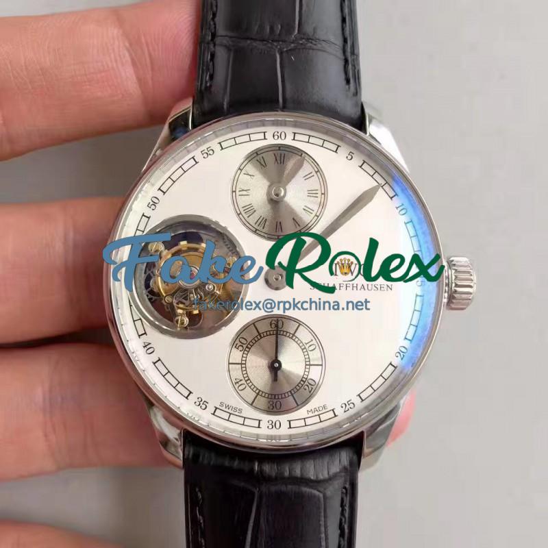 Replica IWC Portugieser Regulator Tourbillon IW544603 N Stainless Steel White Dial Swiss Caliber 65192