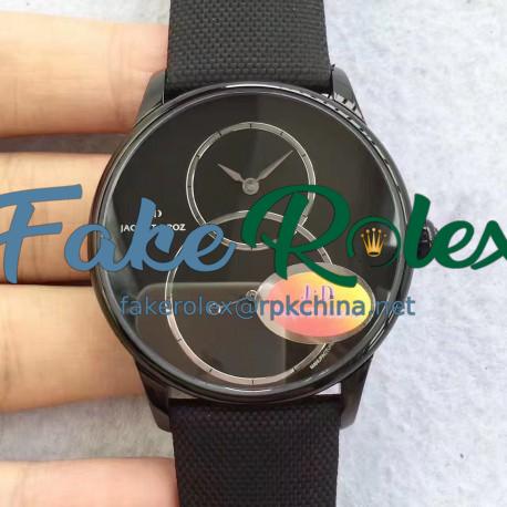 Replica Jaquet Droz Grande Seconde JD V3 Black Ceramic Black Dial Swiss 2663P