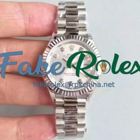 Replica Rolex Lady Datejust 28 279166 28MM N Stainless Steel Silver Dial Swiss 2236