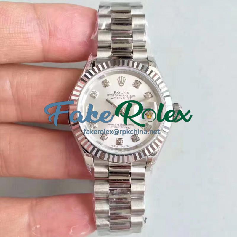 Replica Rolex Lady Datejust 28 279166 28MM N Stainless Steel Silver Dial Swiss 2236