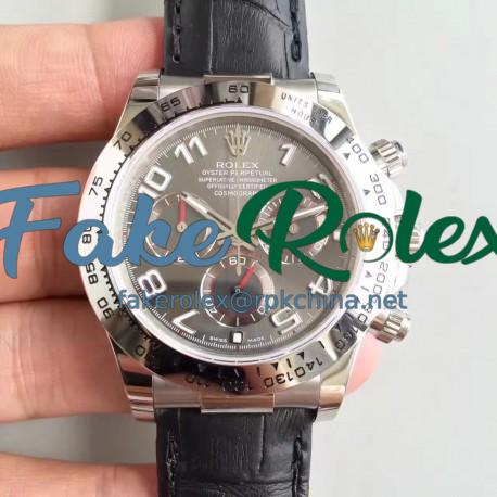 Replica Rolex Daytona Cosmograph 116509 JH Stainless Steel Anthracite Dial Swiss 4130 Run 6@SEC