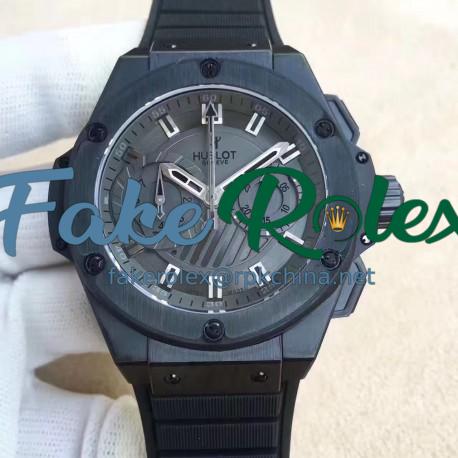 Replica Hublot Big Bang King Power Foudroyante All Black 715.CI.1110.RX HBB V6 Ceramic Black Dial Swiss 7750