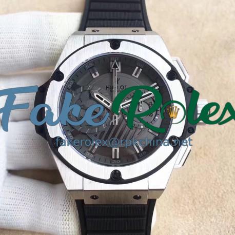 Replica Hublot Big Bang King Power Foudroyante 715.CI.1110.RX HBB V6 Stainless Steel Black Dial Swiss 7750