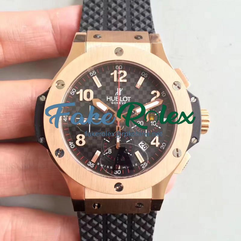 Replica Hublot Big Bang 301PC1007RX JF Rose Gold Carbon Fiber Dial Swiss HUB4100