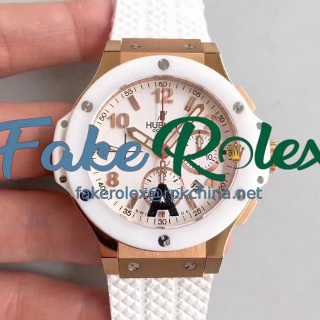 Replica Hublot Big Bang 301.PE.230.RW JF Rose Gold White Dial Swiss HUB4100