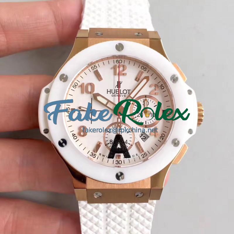 Replica Hublot Big Bang 301.PE.230.RW JF Rose Gold White Dial Swiss HUB4100